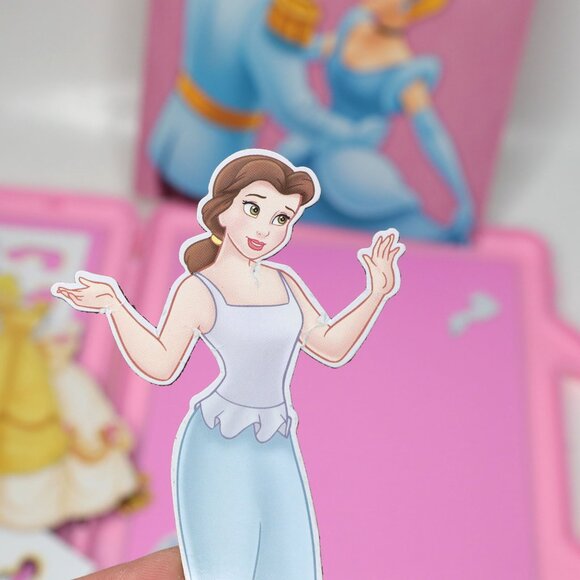 Disney Belle & Cinderella Enchanted Fashions: A Magnetic Book & Playset Pink - Picture 12 of 14